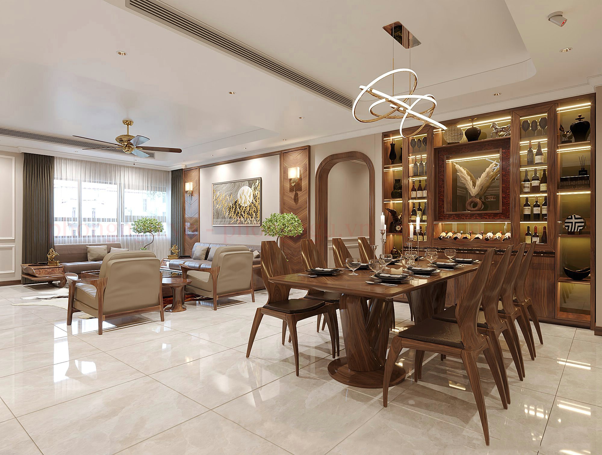 Thiết kế phòng khách chung cư cao cấp