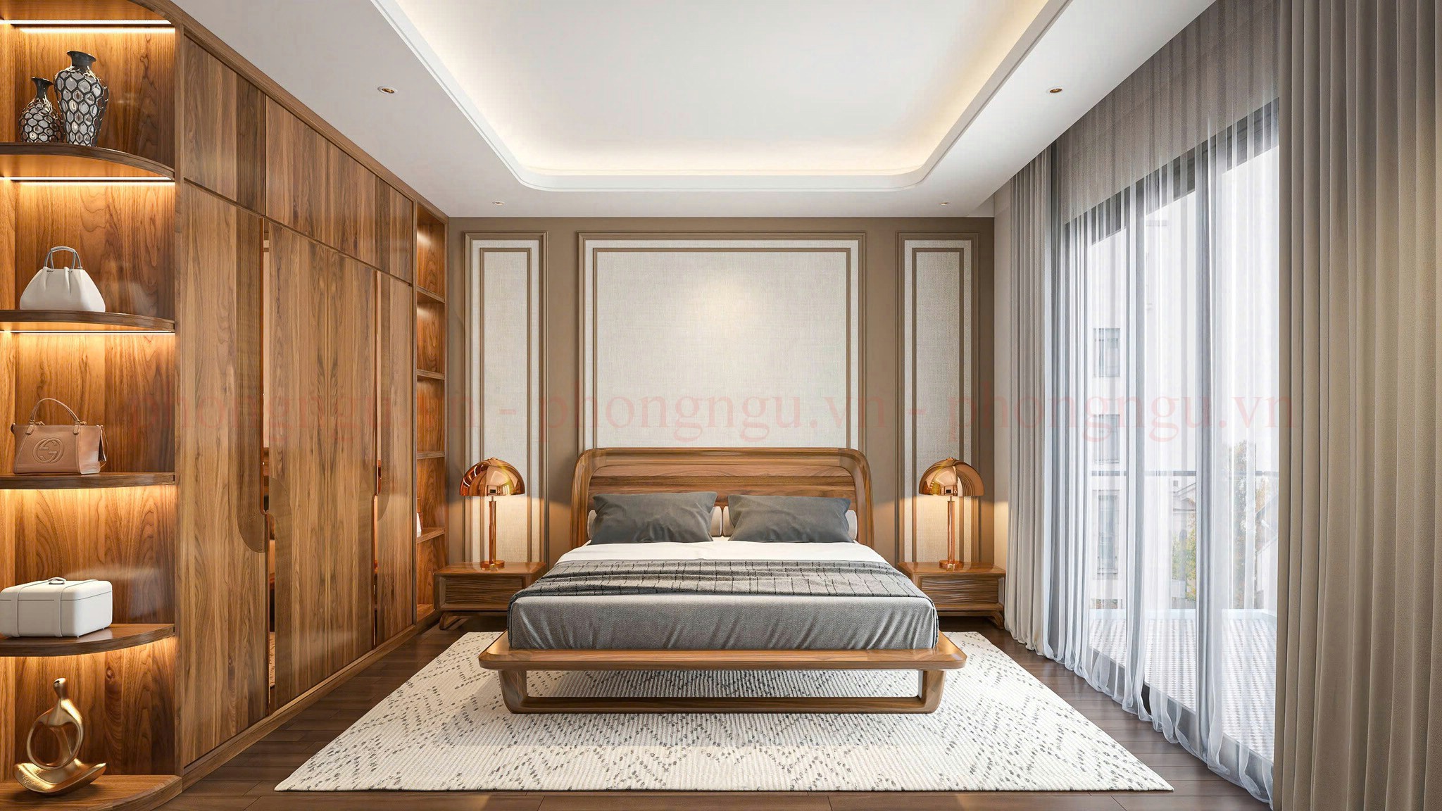 Phòng ngủ phong cách tối giản