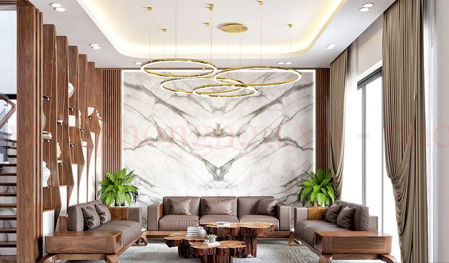 Sofa gỗ óc chó cao cấp